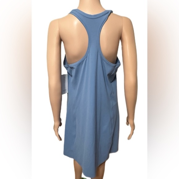 Athleta On My Way Racerback Tank Dress Blue Size L XL Athletic Travel 0078 - Picture 3 of 9